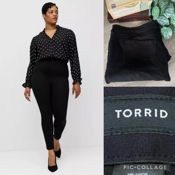 torrid Pants - Torrid Bombshell Skinny Ponte Pant Black Sz 22